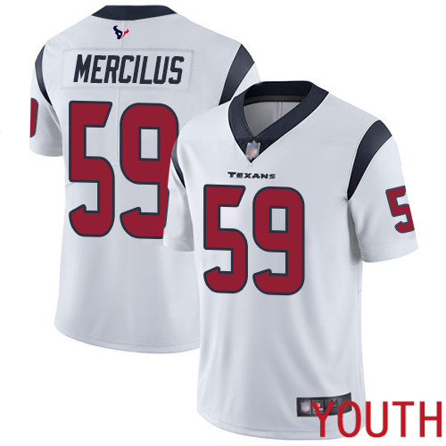 Houston Texans Limited White Youth Whitney Mercilus Road Jersey NFL Football 59 Vapor Untouchable